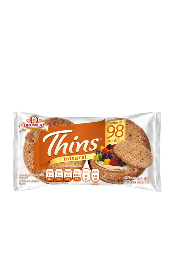 Super Doña - Oroweat thins integral 6 pz pieza