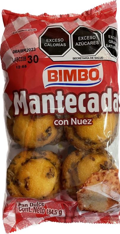 Super Doña - Bimbo mantecadas nuez 6p 184g pieza