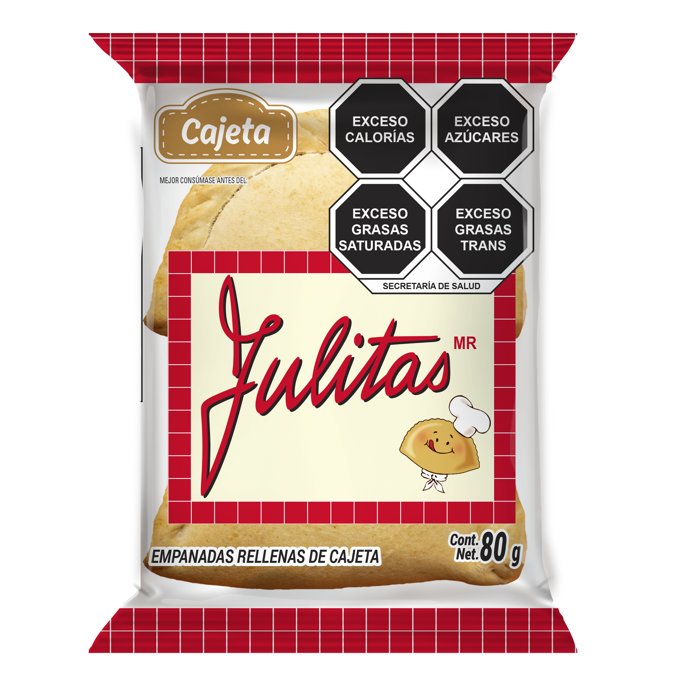 Super Doña - Julitas empanada de cajeta 80g pieza