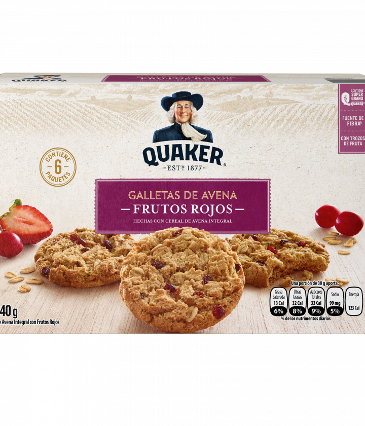 Galletas de avena Quaker® Frutos Rojos